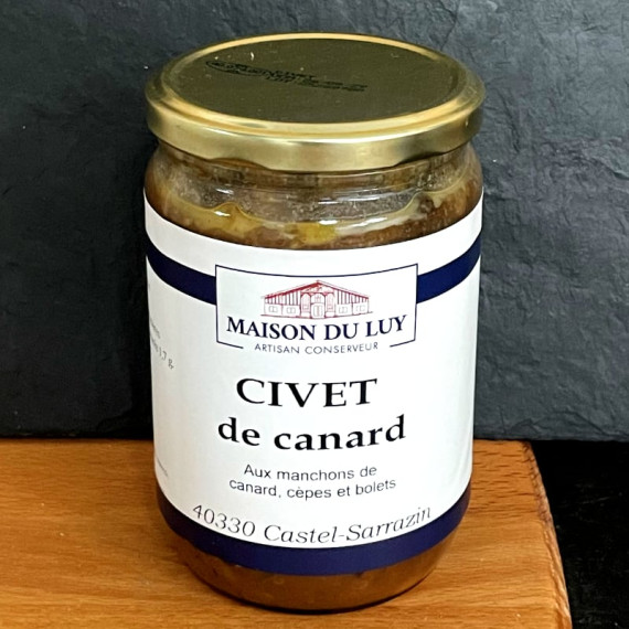 Civet de canard aux cèpes - Maison du Luy