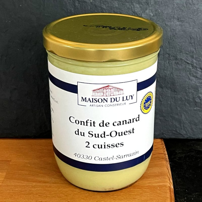 2 Cuisses de canard IGP Sud Ouest confites - Maison du Luy