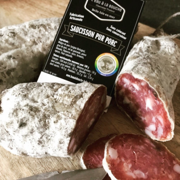 SAUCISSON SEC PORC BRETON PLEIN AIR - L'EAU A LA BOUCHE