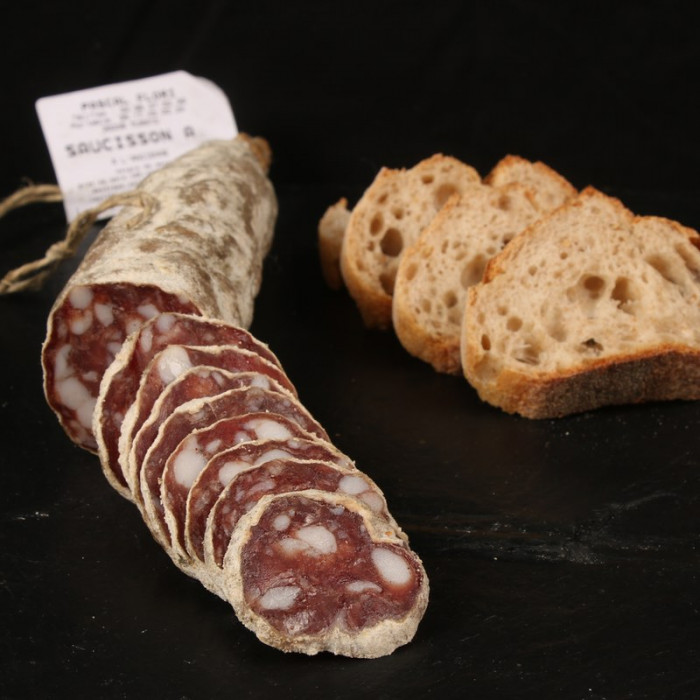 Vente de saucisse sèche d'Auvergne à l'ancienne