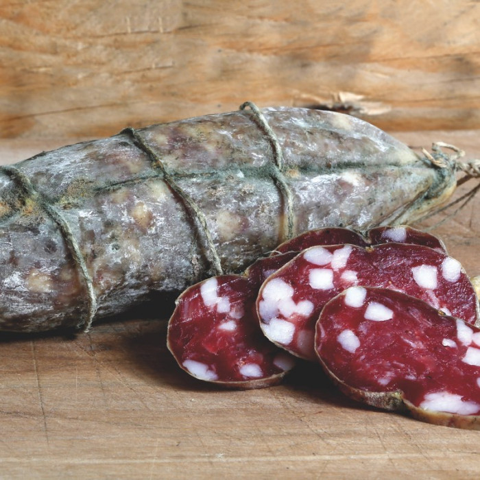 SAUCISSON LARDE AU COUTEAU AFFINE 2 MOIS - I SALAM'D GIORS SAUCISSON LARDE AU COUTEAU AFFINE 2 MOIS - I SALAM'D GIORS