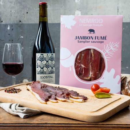 JAMBON FUME DE SANGLIER SAUVAGE 150G - NEMROD
