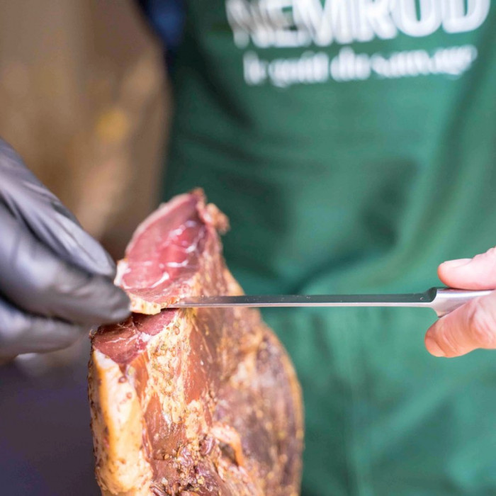 JAMBON FUME DE SANGLIER SAUVAGE 150G - NEMROD