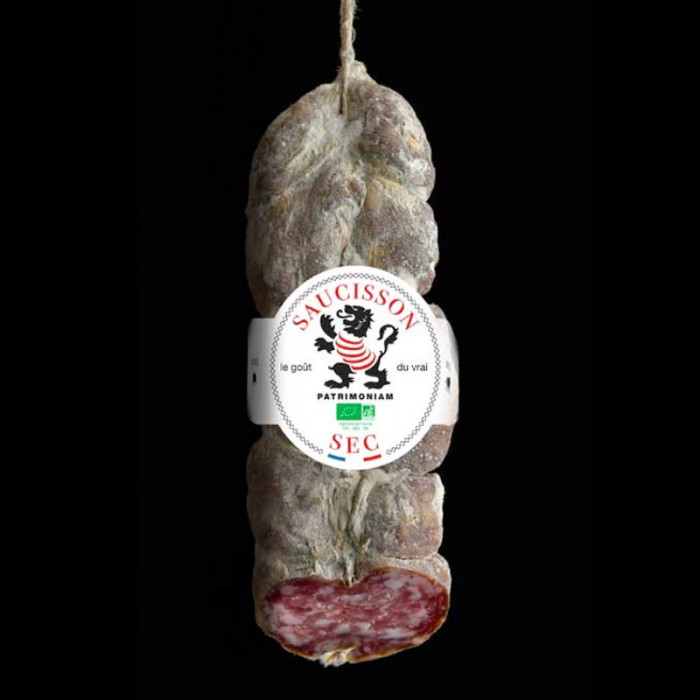SAUCISSON SEC AU VIN BEAUJOLAIS BIO - PATRIMONIAM