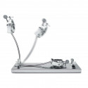 SUPPORT A JAMBON EN INOX PRO PLIANT & ROTATIF - 3 CLAVELES